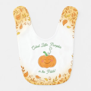 Cute Pumpkin Baby Shower Bib