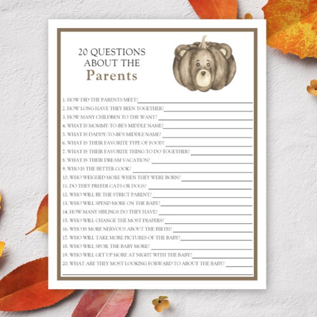 Cute pumpkin bear - games about the parents (Creator Uploaded)