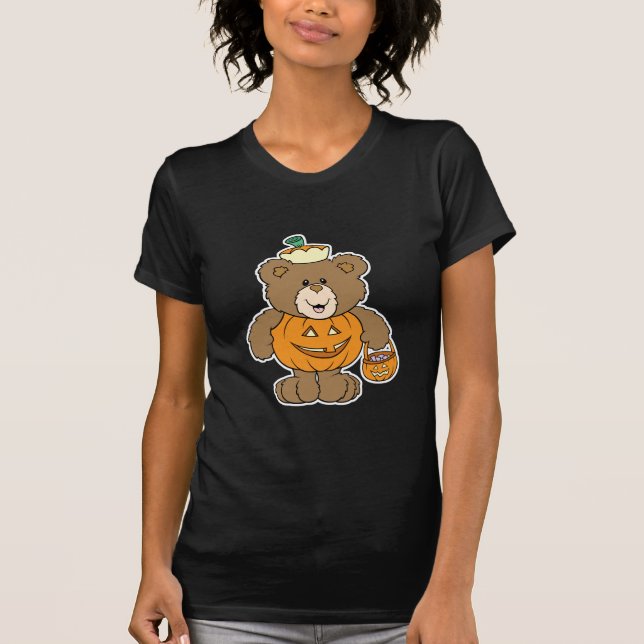 Cute Pumpkin Bear T-Shirt (Front)