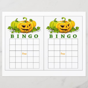 Cute pumpkin bingo