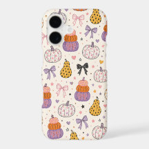 Cute Pumpkin Bow Fall Phone Case