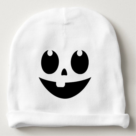 cute pumpkin face baby beanie zazzle com