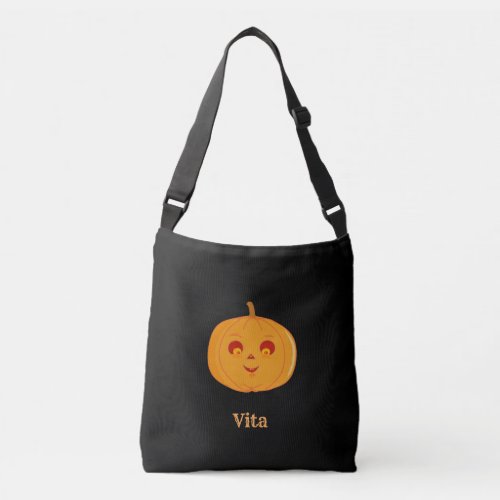 Cute Pumpkin Face Crossbody Bag