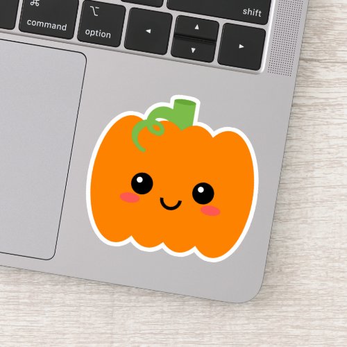 Cute Pumpkin Face Vinyl Sticker for Tumblers etc