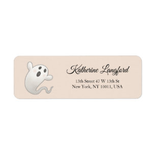 Cute Pumpkin Gender Neutral Halloween Baby Shower Label