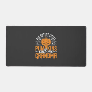 Cute Pumpkin Grandma Halloween Design_1 Desk Mat