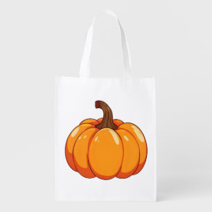 Cute Pumpkin Grocery Bag