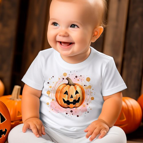 Cute Pumpkin Halloween Baby T_Shirt