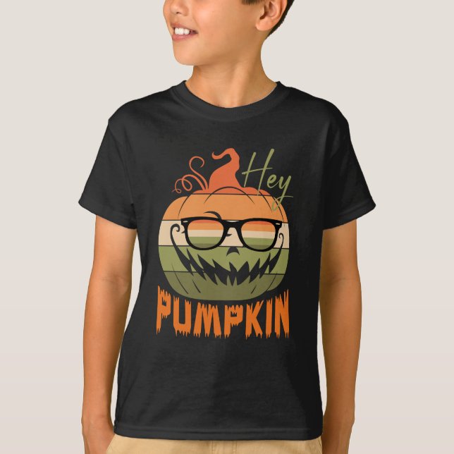 cute pumpkin Halloween - hey pumpkin design T-Shirt (Front)