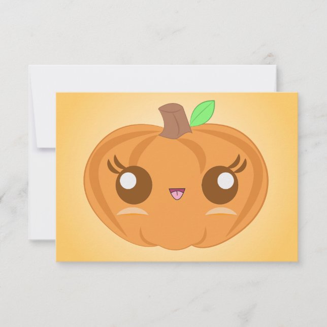 Cute Pumpkin Invitations (Front)