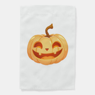 Cute Pumpkin Jack O Lantern Turtle Sea Halloween C Garden Flag