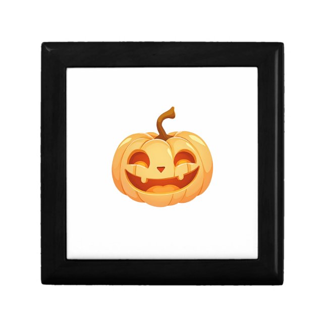 Cute Pumpkin Jack O Lantern Turtle Sea Halloween C Gift Box (Front)