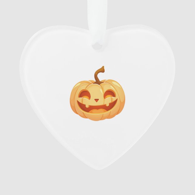 Cute Pumpkin Jack O Lantern Turtle Sea Halloween C Ornament (Front)