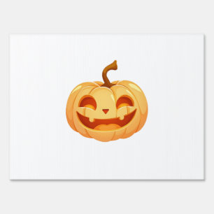 Cute Pumpkin Jack O Lantern Turtle Sea Halloween C Sign
