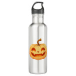 Cute Pumpkin Jack O Lantern Turtle Sea Halloween C Stainless Steel Water Bottle