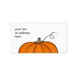Cute pumpkin labels for your text or address