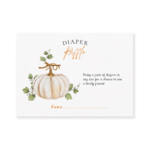 Cute Pumpkin Neutral Diaper Raffle