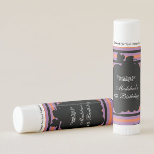 Cute Pumpkin Orange Halloween Party Name Lip Balm