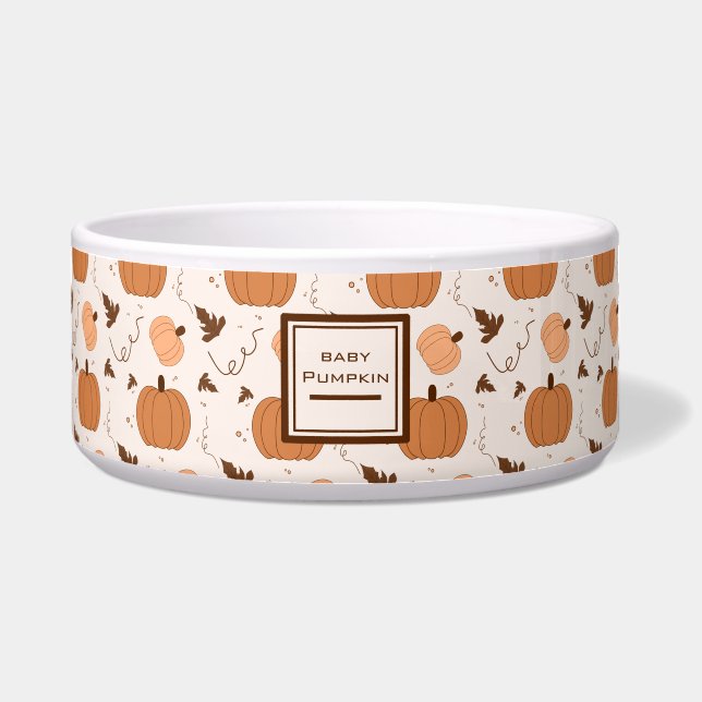 Cute Pumpkin Pattern Bowl (Front)