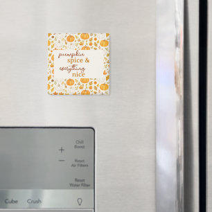 Cute Pumpkin Pattern Thanksgiving Magnet