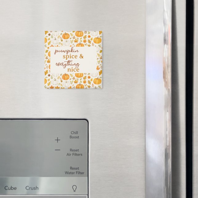 Cute Pumpkin Pattern | Thanksgiving  Magnet (In Situ (Fridge))