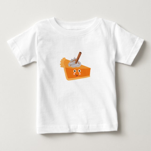 Cute Pumpkin Pie Autumn Fall  Baby T-Shirt (Front)