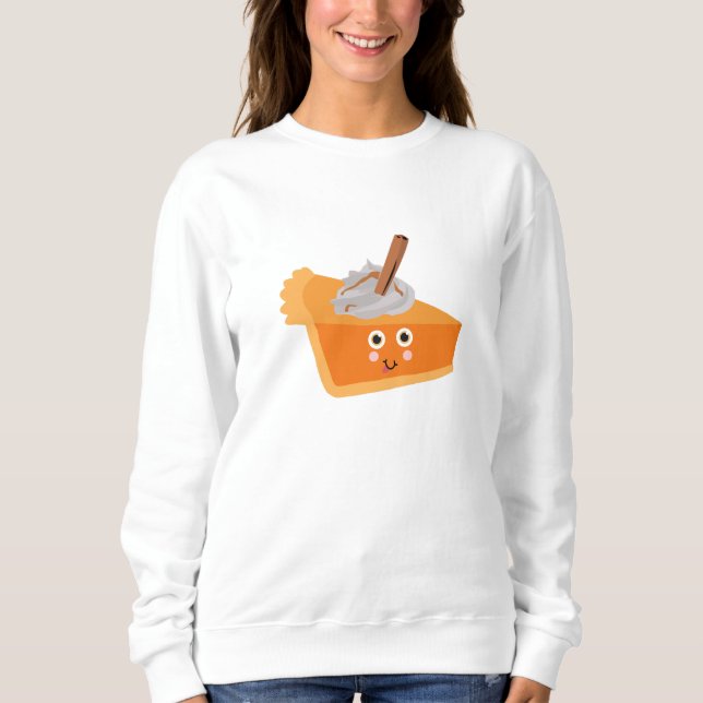Cute Pumpkin Pie Autumn Fall  Sweatshirt (Front)