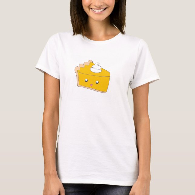 Cute Pumpkin Pie Slice T-Shirt (Front)