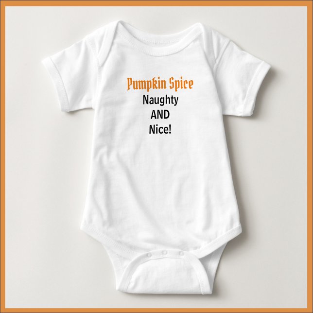 Cute Pumpkin Spice Baby Bodysuit (Creator Uploaded)