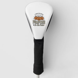 Cute Pumpkin Teacher Halloween Design_1 Golf Head Cover