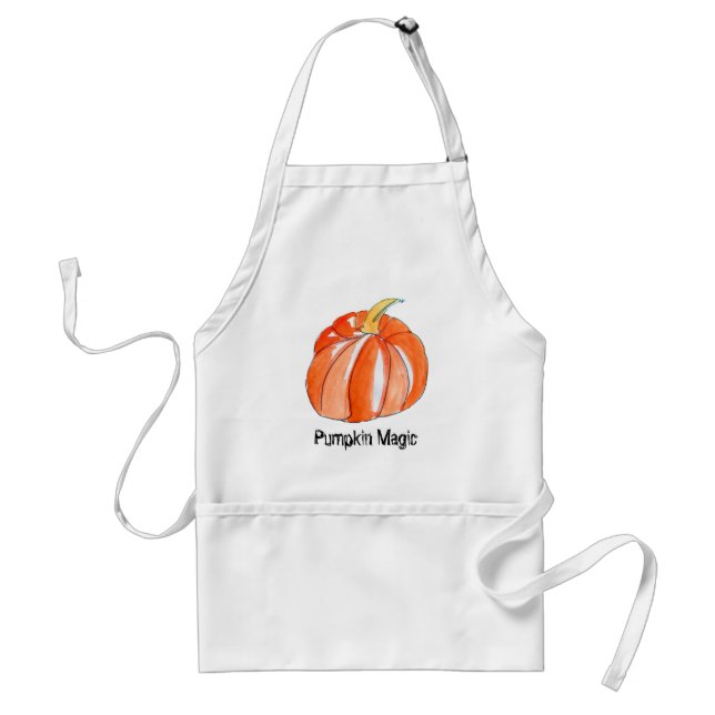 Cute Pumpkin vegetable Autumn fall Adult Apron (Front)