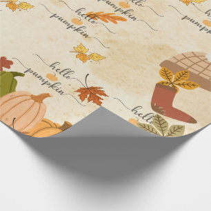 Cute Pumpkin Wrapping Paper