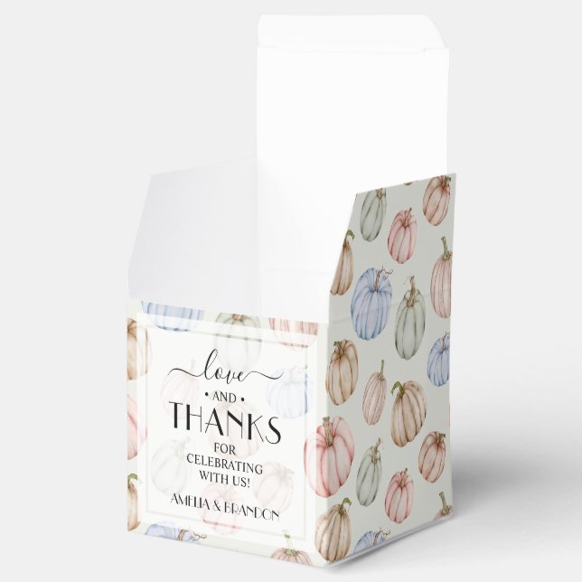 Cute Pumpkins Gender Neutral Baby Shower Favor Boxes