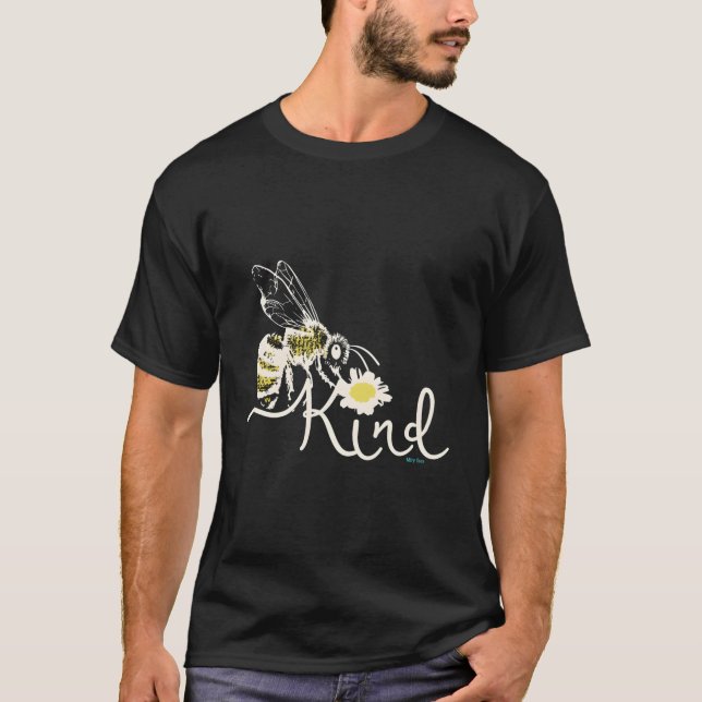 Cute Pun Honey Bee Kind T-Shirt (Front)
