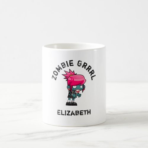 Cute Punk Rock Zombie Grrrl Coffee Mug