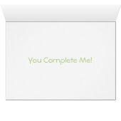 Cute Punny Compatible Corn Couple Gift Card (Inside Horizontal (Bottom))
