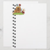 Cute Pup Flowers Letterhead (Front/Back)