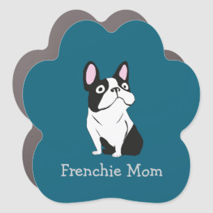 Cute Pup, medium dark blue Car Magnet