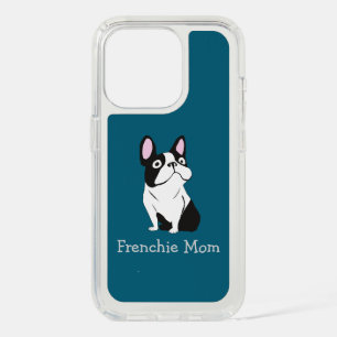 Cute Pup, medium dark blue iPhone 15 Pro Case