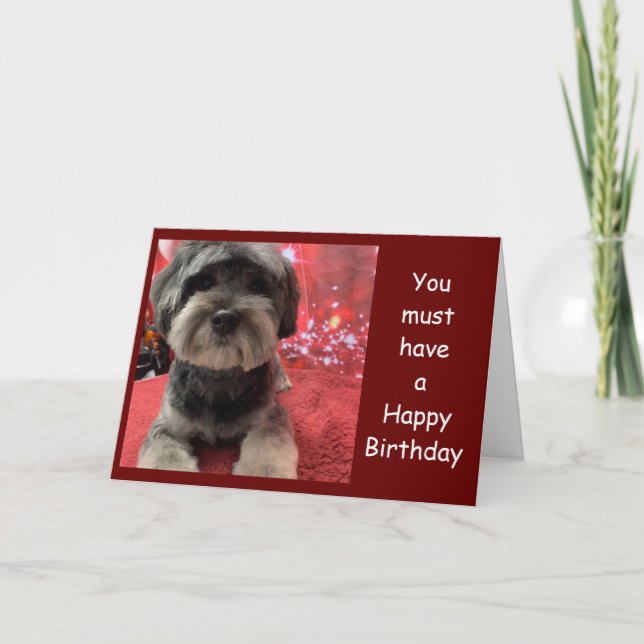 CUTE PUP ON ***FRIEND'S BIRTHDAY CARD**** CARD (Front)