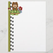 Cute Pup Turtle Letterhead (Front)