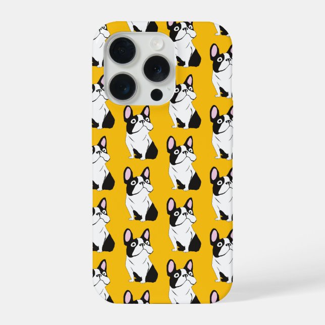 Cute Pup, yellow Iphone Case (Back)
