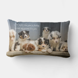 Cute Puppies Animal Lumbar Pillow