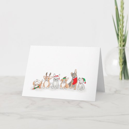 Cute puppies Christmas card