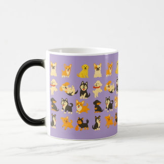 Cute Puppies Color Morph Mug