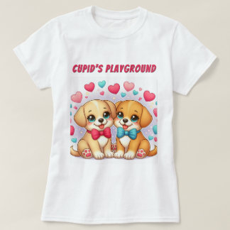 Cute Puppies: Cupid's Playground: Valentine T-Shirt