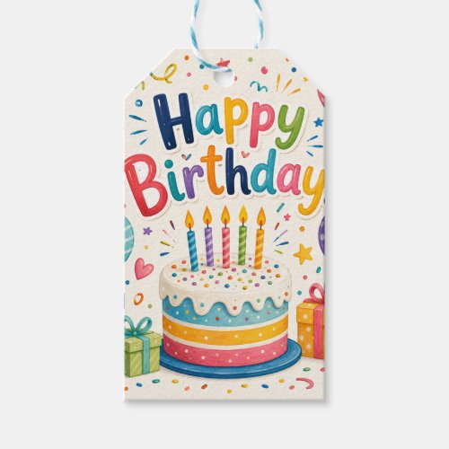 Cute Puppies Happy Birthday Festive Paper Napkins Gift Tags