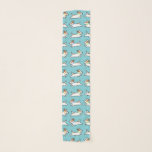Cute Puppies Pattern Scarf<br><div class="desc">Jack Russell Terriers Running</div>
