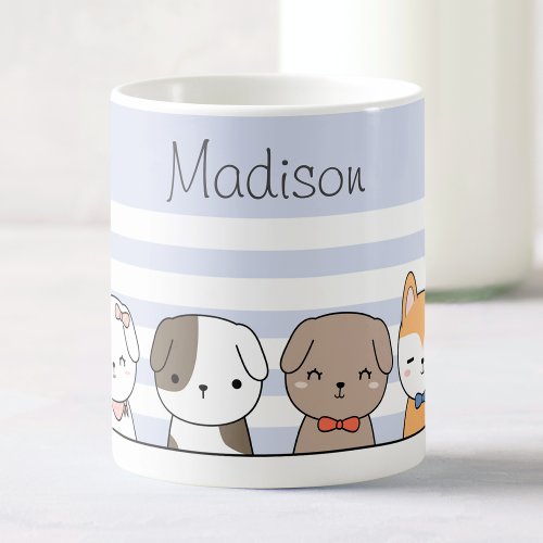Cute Puppies Personalized Coffee Mug