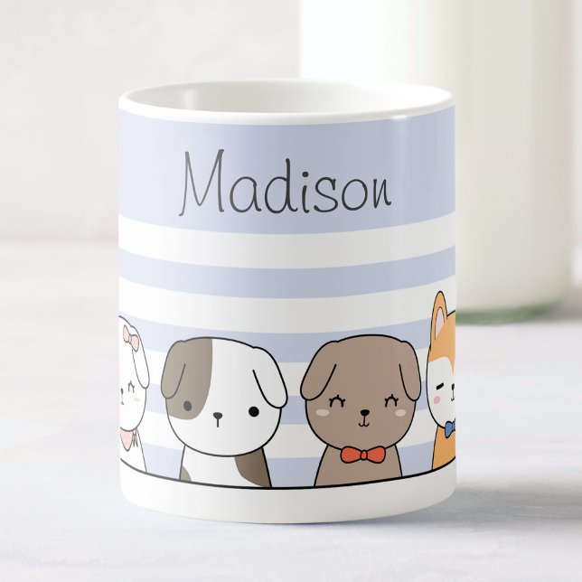 Cute Puppies Personalized Coffee Mug (Creator Uploaded)